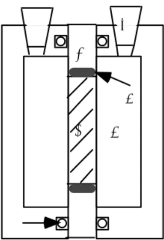 Fig. 2 Schematic of the diffusion cell (design after Johansson et al. 1997). A tracer container