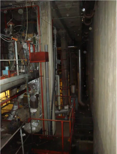 Figure  2-4   Processing Equipment in Basement of Large Leaching Hall Building 