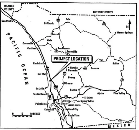 Figure 2.1  Location of the GA site 