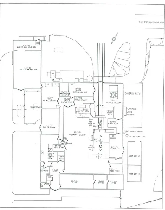 Figure 2.4  Floor Plan of HCF 