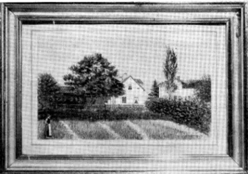 Fig.  6.  Per  Larsson  Åkermans  boningshus  i  Strängnäs,  1858  till  1860,  efter  akvarell,  1898 