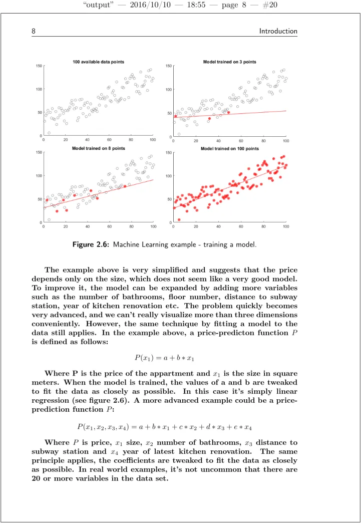 Figure 2.6: Machine Learning example - training a model.