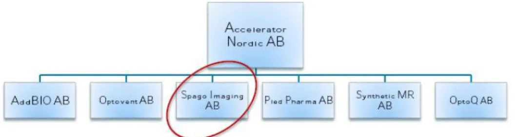 Figure 1.1 – The organization of Accelerator Nordic AB. 10 1.2  Background and Problem Discussion 