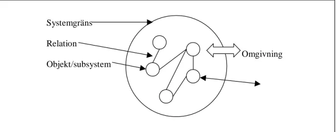 Figur 2: Ett öppet system (Bearbetad från: Eriksson, 1998)