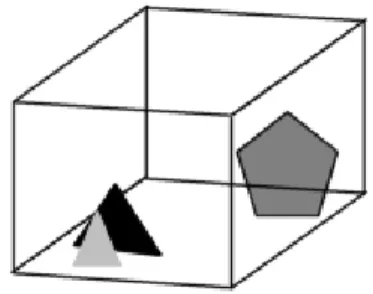 Figure 18: Illustration of two triangles contained within an oriented bounding box.  
