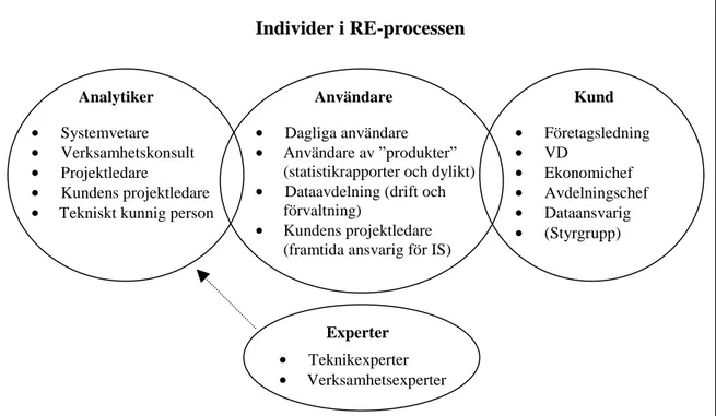 Figur 4. Individerna i RE-processen.