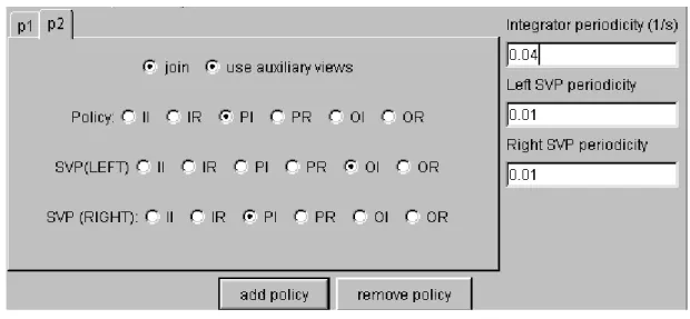 Figure 3.  Specifying join policies 