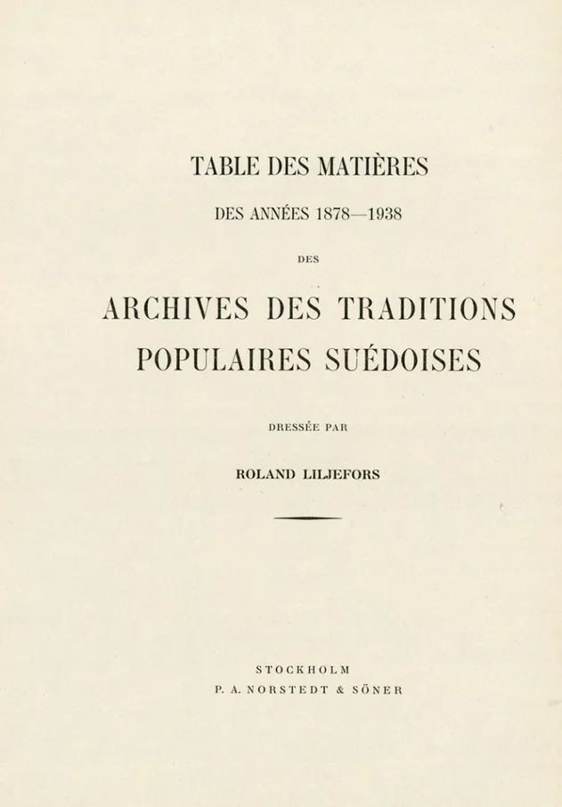 TABLE DES MATINES  DES ANN£ES 1878-1938 