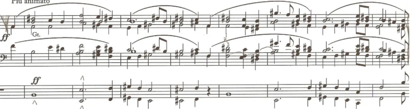 Fig. 3. Elfrida Andrée, Moderato ur Orgelsymfoni i h-moll. Edition Reimers. 