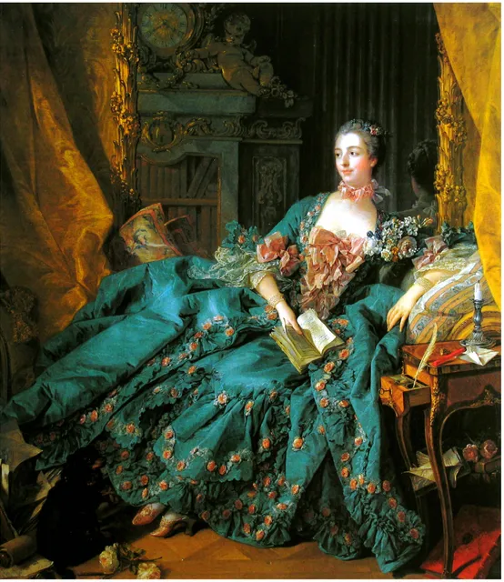 Fig 5. Francois Boucher (1703-1770) Portrait of the Marquise de Pompadour, 1758 