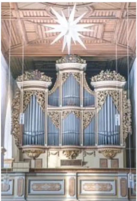 Illustration 3 ”Gottfried Silberman’s  orgel  i St. Georgenkirche, Rötha,  Tyskland.