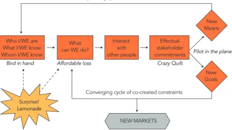 FIGURE 1: Dynamics of the Effectual Process