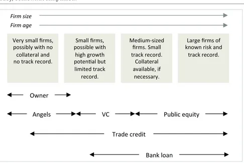Figure 2.2. The financial growth cycle of firms according to Berger and Udell (1998, p