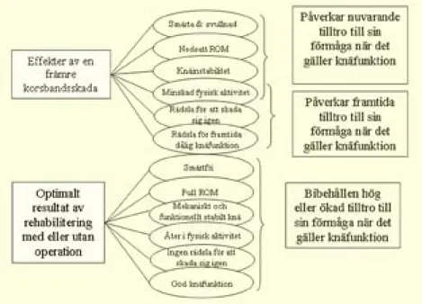 Figur 4 – Ett möjligt samband mellan tilltro och ett  acceptabelt resultat.