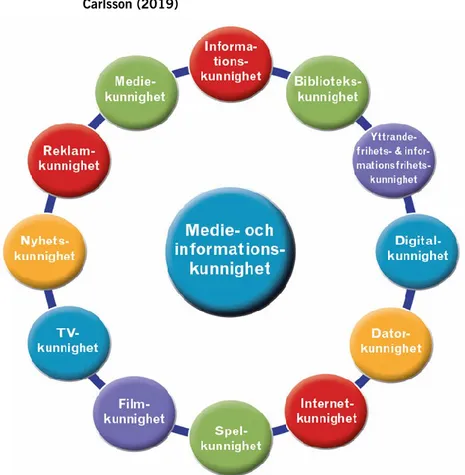 Figur 1.1  Unescos ’Media and Information Literacy Ecology’   Carlsson (2019) 