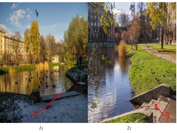 Figure 4.1-2 The pond at which tests were performed 
