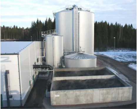 Figure 1. The Växtkraft liquid phase biogas reactor, 4000 m3.. 