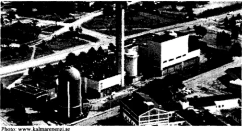 Figure 2.  The central heating plant of Kalmar, Sweden. 