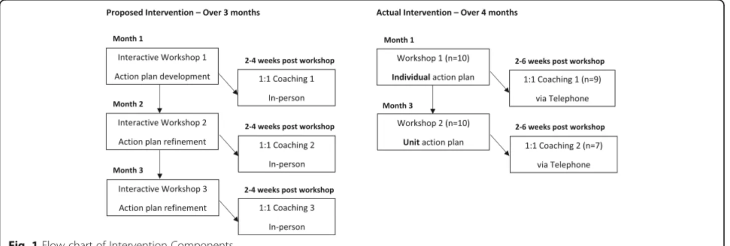 Fig. 1 Flow chart of Intervention Components