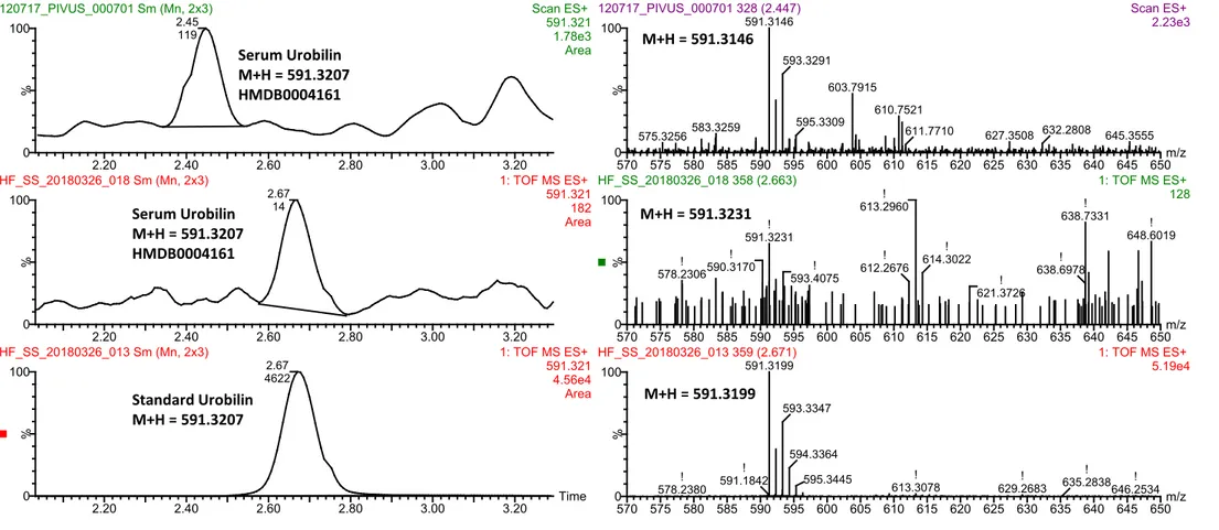 Figure  S5.  Urobilin  was  annotated  at  MSI  level  1  by  using  an  external  standard