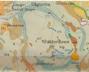 Figur 13: Söderåsen i Bladet &#34;Storvik&#34; IV.Ö.29 (SGU, 1934). 