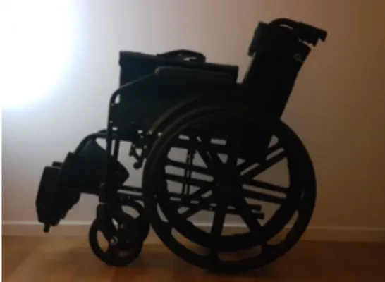 Figure 5.7: The wheelchair that was used in this thesis.