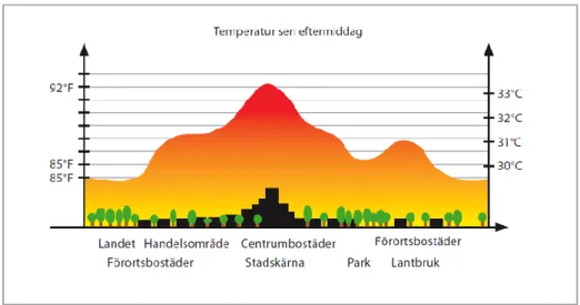 Figur 12 Jämförelse mellan gröna tak och bitumin (papptak) (Byggros, 2015)