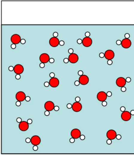 Figur 6. Exempel på hur en dålig illustration av en vattenlösning kan se ut i dagens läroböcker