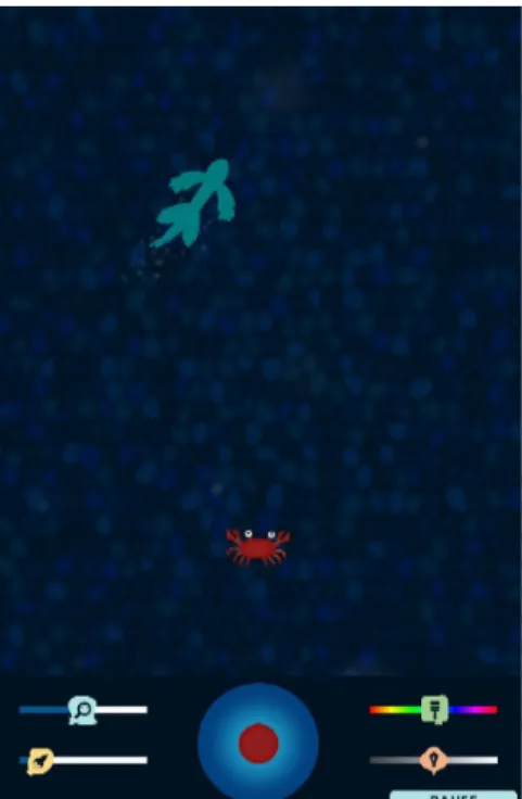Figure 12: Screenshot of Felino  Figure 13: Crab trail 