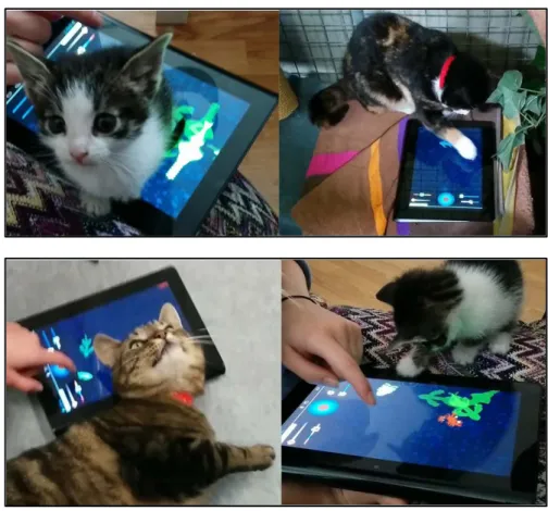 Figure 1: The tablet game Felino 