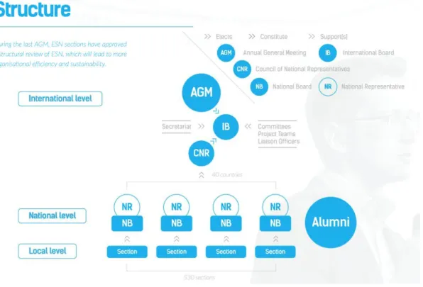 Figure 12: Structure of ESN (source: Annual Report 2018/19. Accessed 28.08.2019)