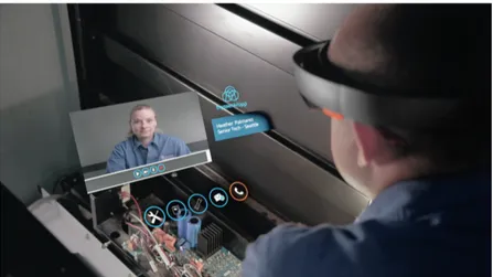 Figure 9: Skype on HoloLens [20]