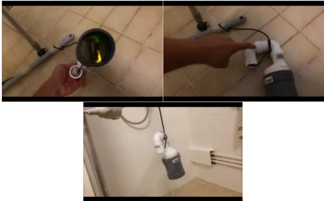 Figure	
  2	
   Screenshots	
  showing	
  the	
  prototype	
  of	
  a	
  drain-­‐pipe	
  housing	
  for	
  the	
  Smart	
  Citizen	
  Kit	
  