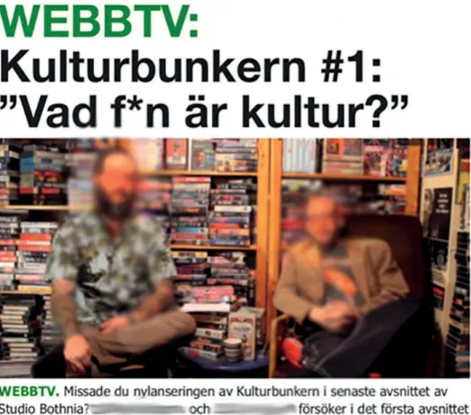 Figure 1  Kulturbunkern, episode one: “What the f*** is culture?”