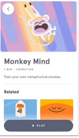 Figur 12. Omslagsbild för ”Monkey  Mind” (Headspace, 2020).