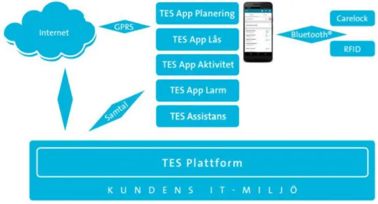 Figure 1. Tunstall’s sketch of the entire TES and its apps (Tunstall, 2018, January 18)