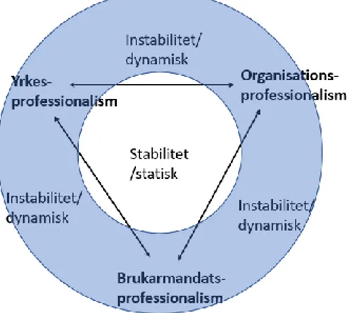 Figur 6. Inbördes relation mellan tävlande professionella logiker 