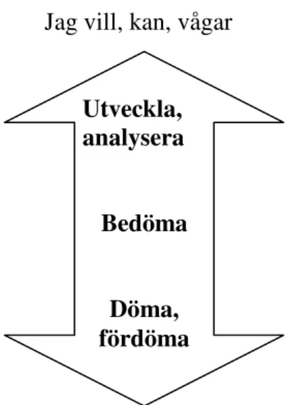 Figur 2.1 Bedömning (efter Pettersson, 2005, s. 40) 