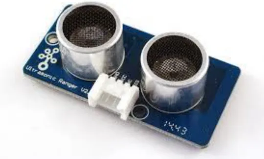 Figure 5. An ultrasonic sensor with a Grove connector. Retrieved from WikiMedia commons