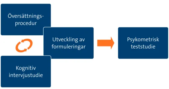 Figur 2. En översikt av översättnings- och valideringsprocessen