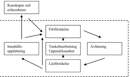 Figur 1: Läsprocessen enligt Allard et al. (2001) 