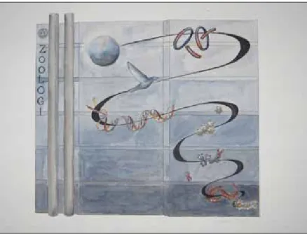 Figure 2 shows a photo of the aquarelle original that was the final model for the mural