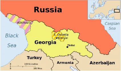 Figure 1 : Map of Georgia with Abkhazia 