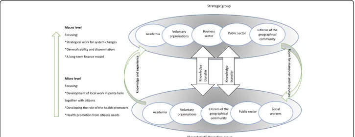 Fig. 2 Project organisation for the programme. Collaborative Innovations for Health Promotion, Malmö, Sweden