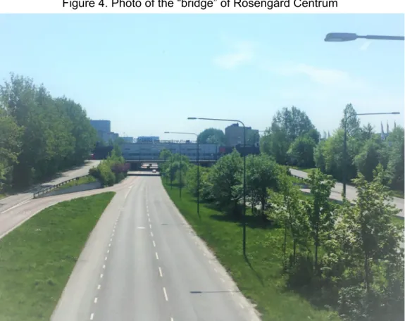 Figure 4. Photo of the “bridge” of Rosengård Centrum 