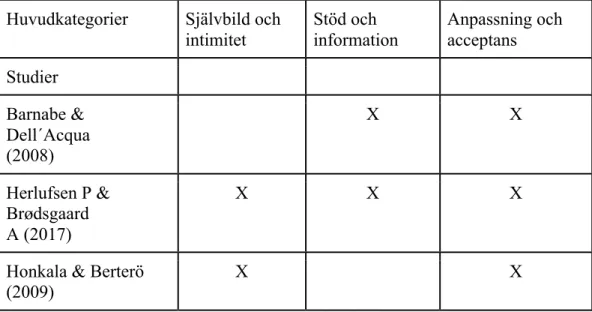 Tabell 4. Resultatsöversikt 