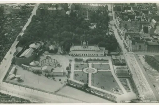Fig. 1 Malmö Folkets Park, seen from the North, 1932. Photo courtesy of Malmö  stad (The Åke Jarleby Collection).