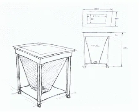 Figur 11: Byggskiss på The Collective Sketching table    