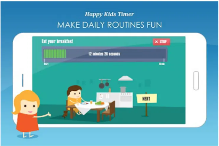Figure 2-6 motivating kids app.  https:/happykidstimer.com/ access on August 2018 
