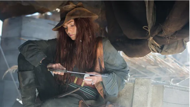 Figure 3. Anne Bonny as portrayed in Black Sails by Clara Paget. Source: “II”, 2014. 